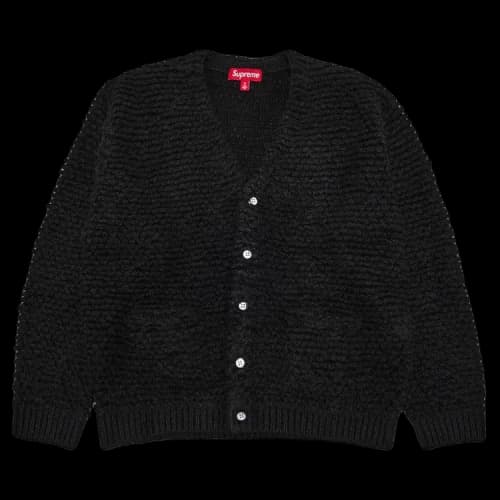 Supreme Textured Knotted Cardigan 'Black'