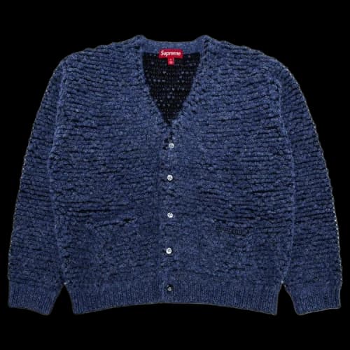 Supreme Textured Knotted Cardigan 'Blue'