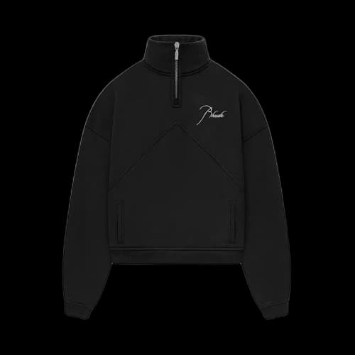 Rhude 1/4 Zip Sweatshirt 'Vintage Black'