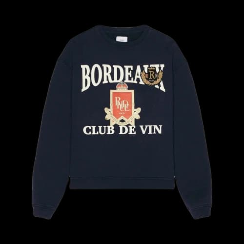 Rhude Bordeaux Crewneck 'Navy'