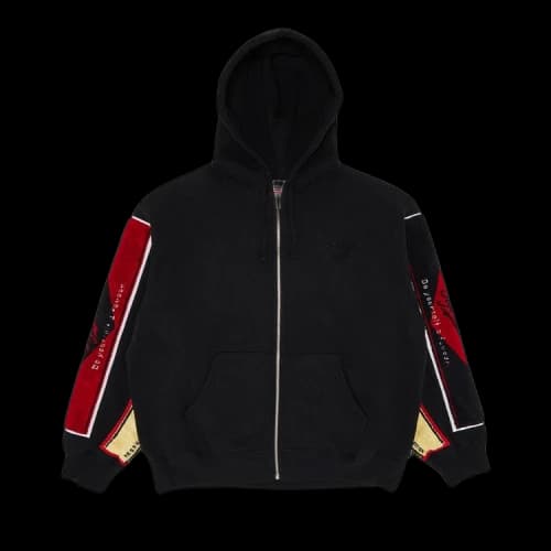 Supreme x Martine Rose Towel Zip Up Hooded Sweatshirt 'Black'