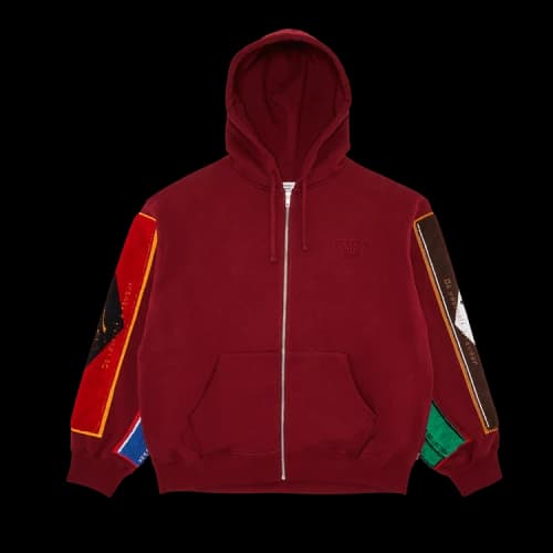 Supreme x Martine Rose Towel Zip Up Hooded Sweatshirt 'Cardinal'