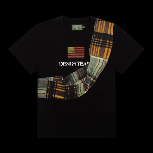 Denim Tears Tartan Sash Trompe L'Oeil Tee 'Black'