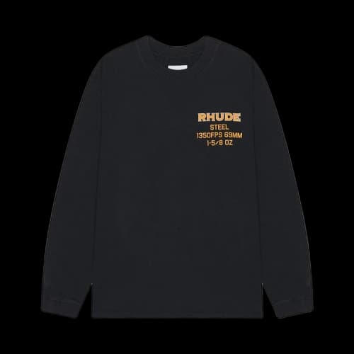 Rhude Steel Long-Sleeve Tee 'Vintage Black'