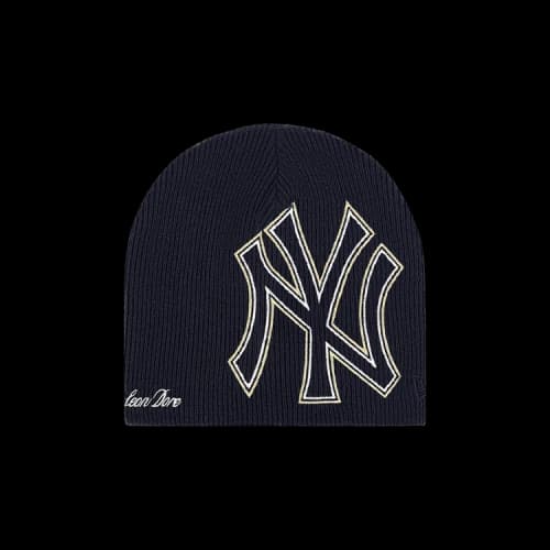 Aimé Leon Dore x New York Yankees Embroidered Beanie 'Navy Blazer'