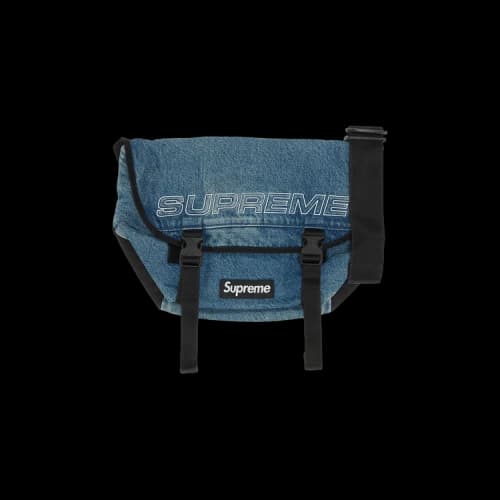 Supreme Denim Messenger Bag 'Washed Indigo'