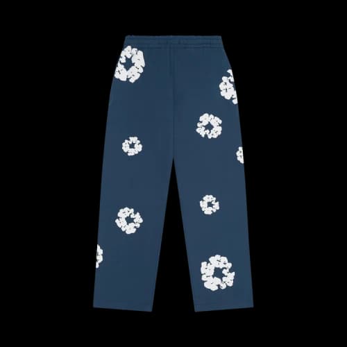 Denim Tears Cotton Wreath Baggy Sweatpants 'Navy'