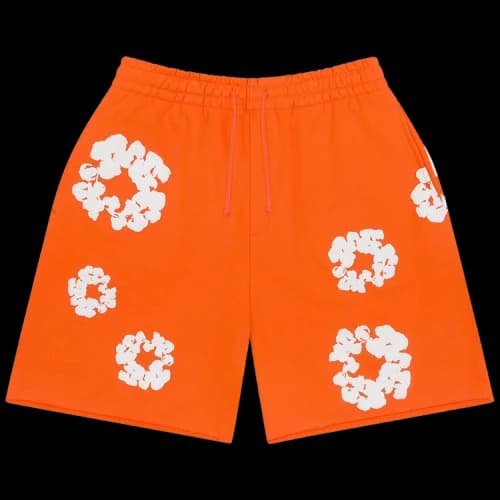 Denim Tears Cotton Wreath Sweatshorts 'Orange'