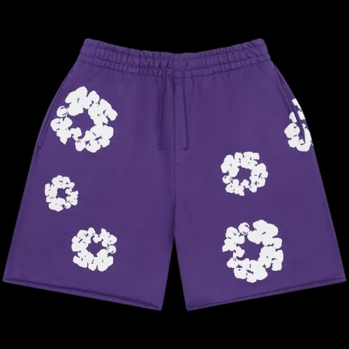 Denim Tears Cotton Wreath Sweatshorts 'Purple'