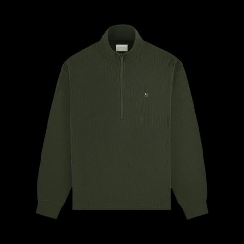 Aimé Leon Dore Crest Piqué Half-Zip Pullover 'Rosin'