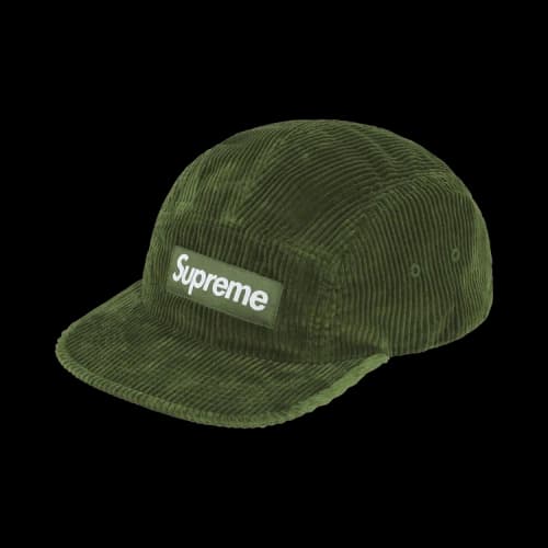 Supreme Corduroy Camp Cap 'Olive'