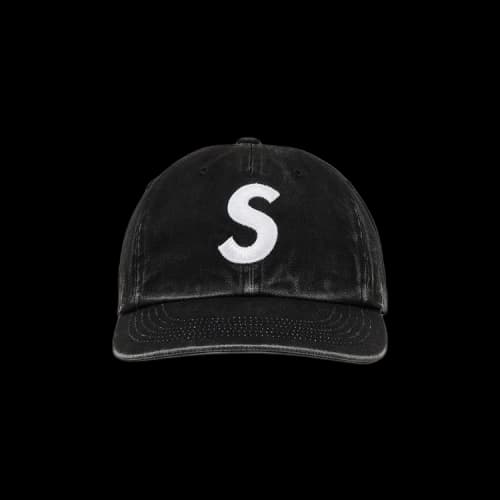 Supreme Pigment Coated 2-Tone S Logo 6-Panel 'Black'
