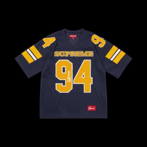 Supreme Sequin Football Jersey 'Navy'