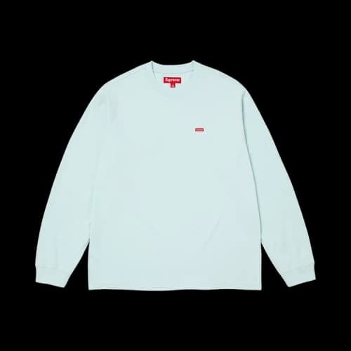 Supreme Small Box Long-Sleeve Tee 'Light Blue'