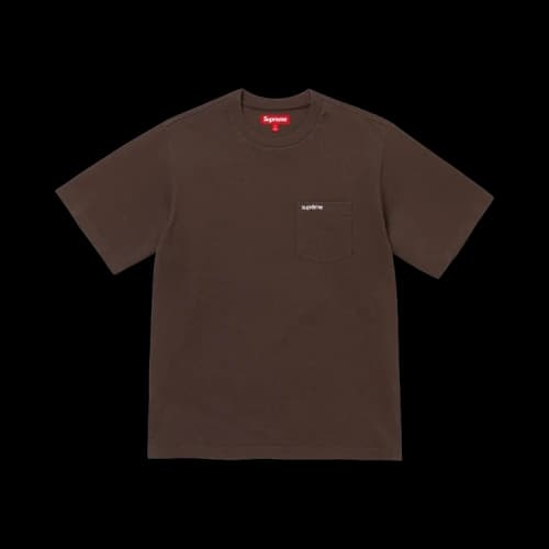 Supreme Short-Sleeve Pocket Tee 'Dark Brown'