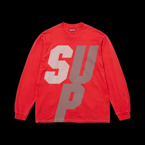 Supreme Reflective Long-Sleeve Top 'Red'