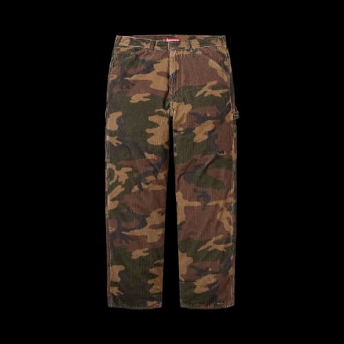 Supreme Wide Wale Corduroy Painter Pant 'Woodland Camo'