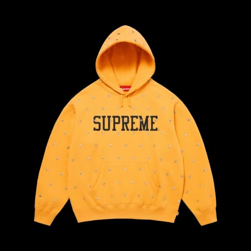 Supreme Stars Studded Hooded Sweatshirt 'Dusty Gold'