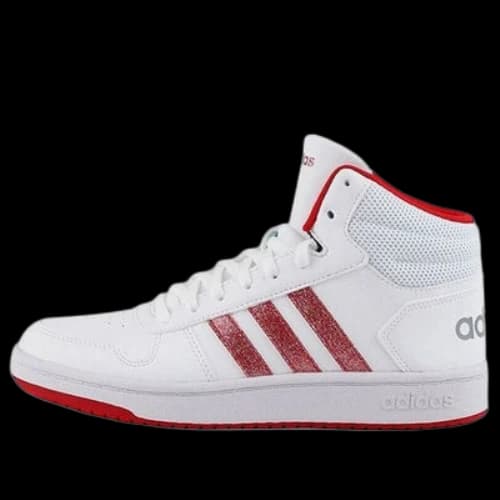 adidas Hoops 2.0 Mid 'White Red' (Women's)