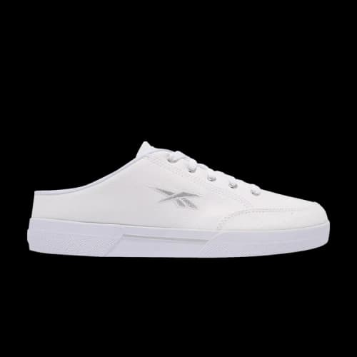 Reebok Slice Mule Canvas 'White Metallic Silver'