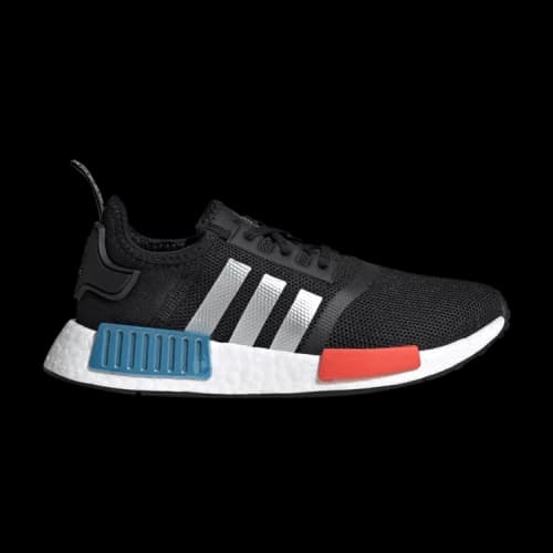 adidas NMD R1 Black Silver Solar Red (GS)
