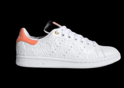 adidas Stan Smith Embossed Graphics White Semi Coral (Women's)