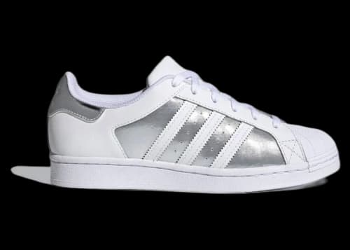 adidas Superstar White Silver Metallic (Women's)