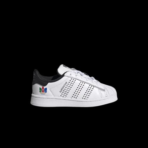 adidas Superstar Infant 'Colorful Trefoil - Cloud White'