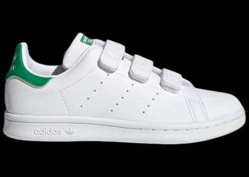 adidas Stan Smith Strap Cloud White Green (PS)