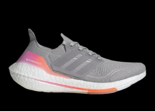 adidas Ultra Boost 21 Grey Screaming Orange (Women's)