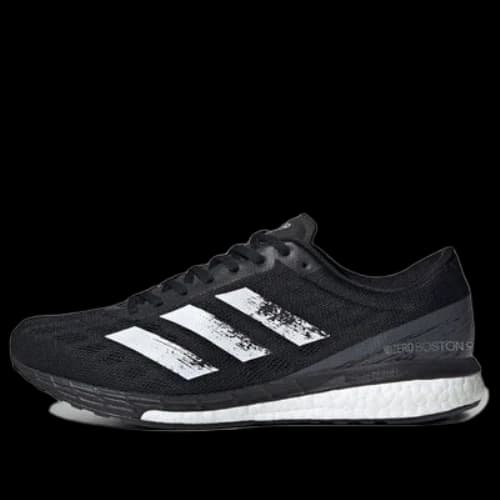 adidas adizero Boston 9 wide 'Black White'