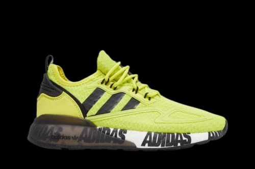 adidas ZX 2K Boost J 'Bold Logo Graphic - Acid Yellow'