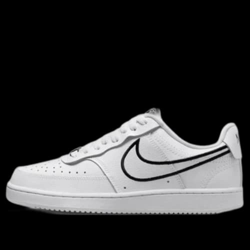 Nike Court Vision Low Premium 'White Black' (Women's)