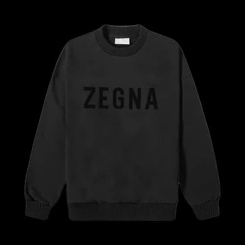 Fear of God Exclusively for Ermenegildo Zegna Oversized Sweatershirt 'Black'
