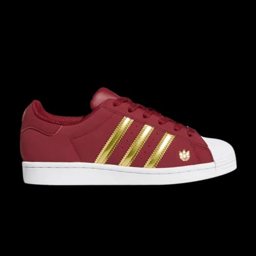 adidas Superstar 'Burgundy Gold Metallic' (Women's)