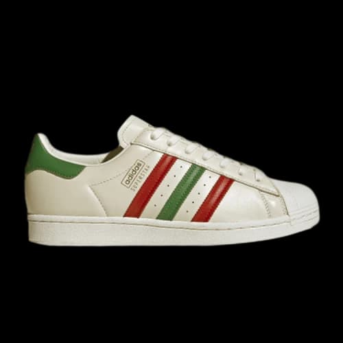 adidas Superstar 'Off White Scarlet Green'