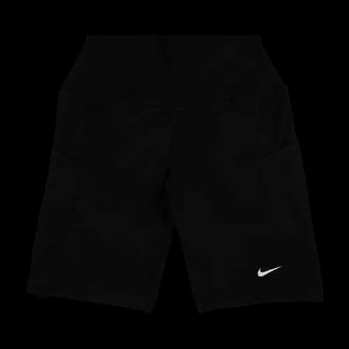Nike One High-Waisted 8" Biker Shorts With Pockets 'Black/White'