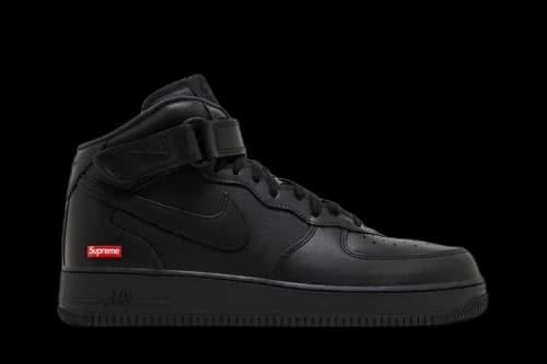 Nike Supreme x Air Force 1 Mid 'Box Logo - Triple Black'