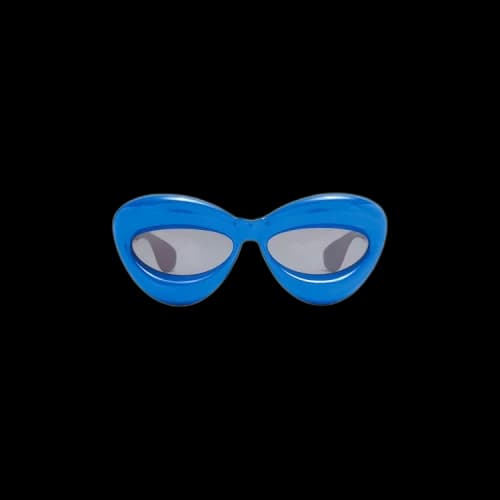 Loewe Inflated Cat Eye Sunglasses In Ink Blue