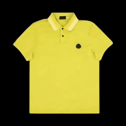 Moncler Short-Sleeve Polo Shirt 'Yellow/Green'