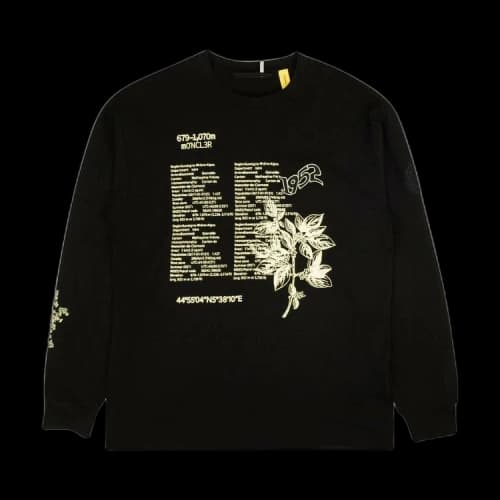 Moncler Genius Long-Sleeve Crewneck Graphic T-Shirt 'Black'