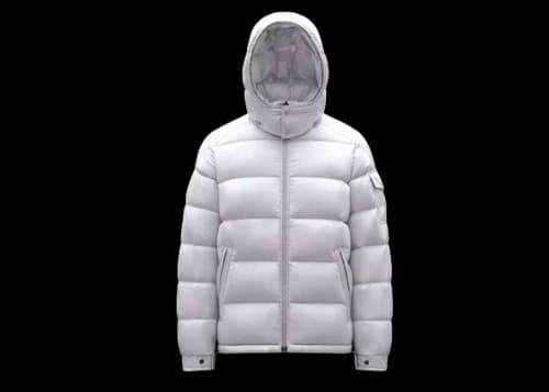 Moncler Maya Short Down Jacket Optical White