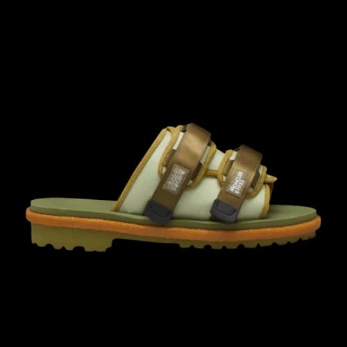 Suicoke x Moncler Moto Mountain Nylon Slip-On Sandal '2 Moncler 1952 - Sage Green'