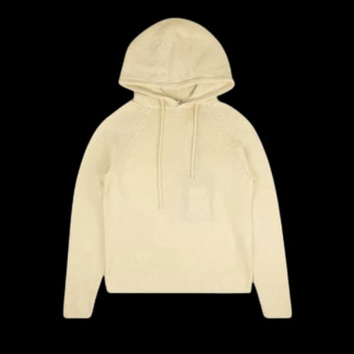 Moncler 1952 Full Zip Knit Hoodie Sweatshirt 'Cream'
