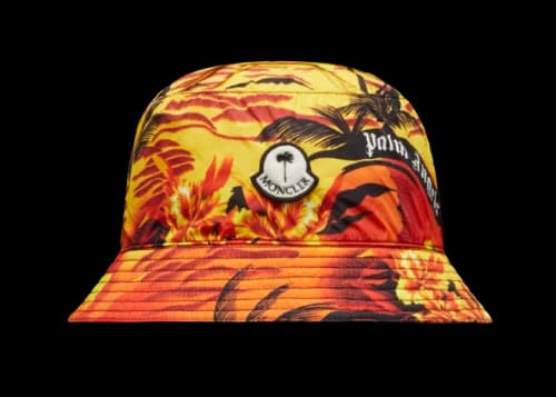 Moncler x Palm Angels Printed Bucket Hat Orange