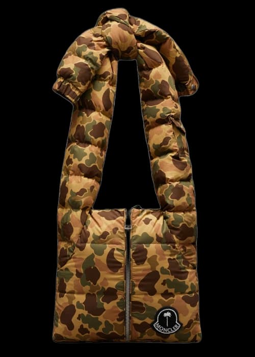 Moncler x Palm Angels Quilted Cotton Shoulder Bag Camouflage Print