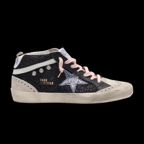 Golden Goose Mid Star 'Black Glitter Iridescent' (Women's)