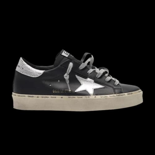 Golden Goose Hi Star 'Black Silver' (Women's)