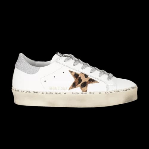 Golden Goose Hi Star 'White Leopard' (Women's)