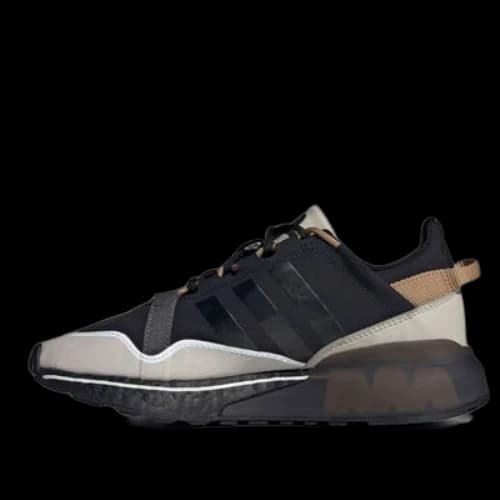 (GS) adidas originals ZX 2K Boost Pure J 'Black Grey White'